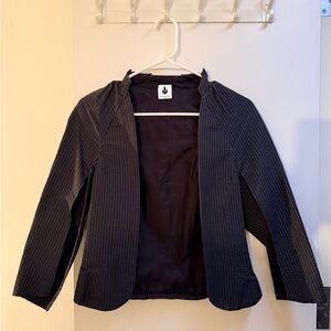Cape striped jacket top